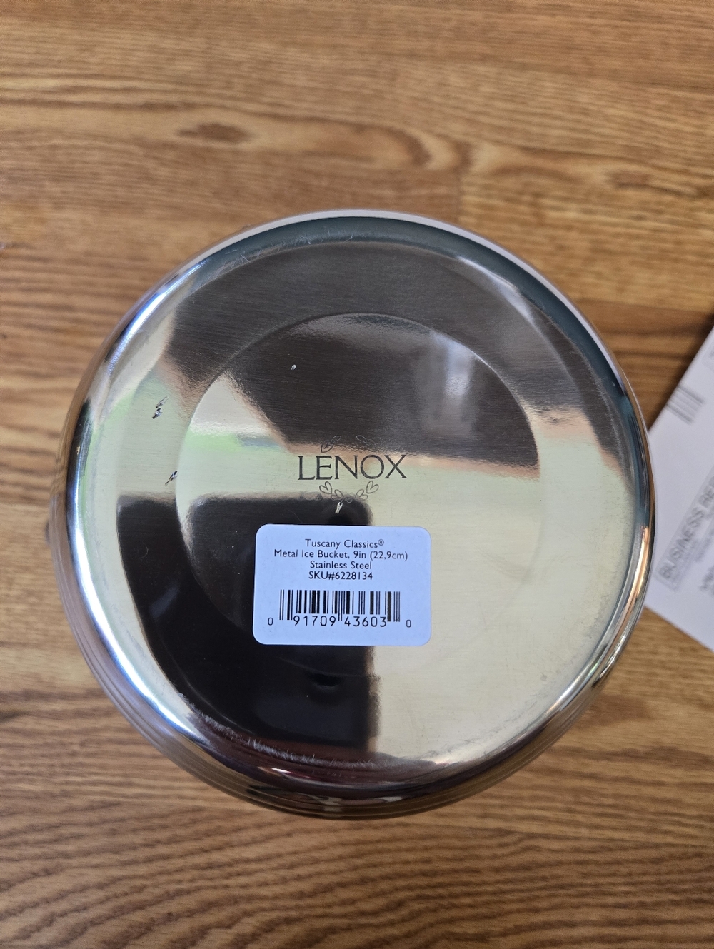 Lenox Stainless Steel Ice Bucket - Silver Finish - Picture 4 of 4
